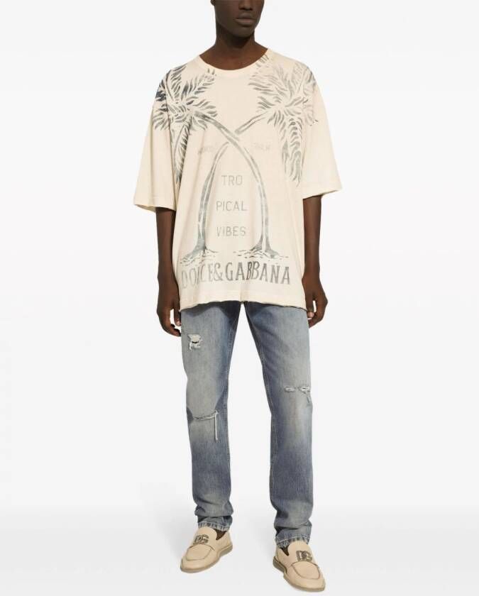 Dolce & Gabbana Straight jeans Blauw