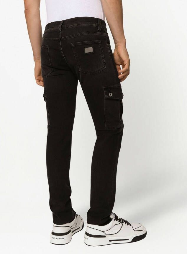 Dolce & Gabbana Skinny cargo jeans Zwart