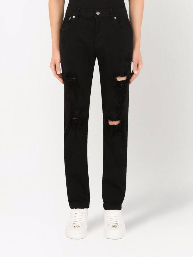 Dolce & Gabbana Straight jeans Zwart