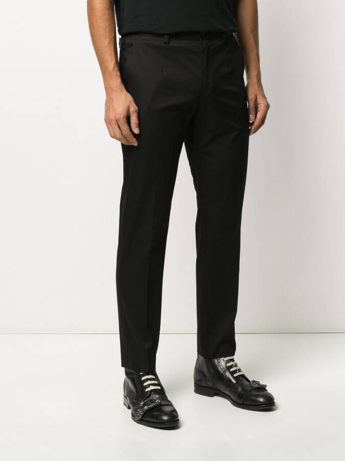 Dolce & Gabbana Pantalon van stretchkatoen Zwart