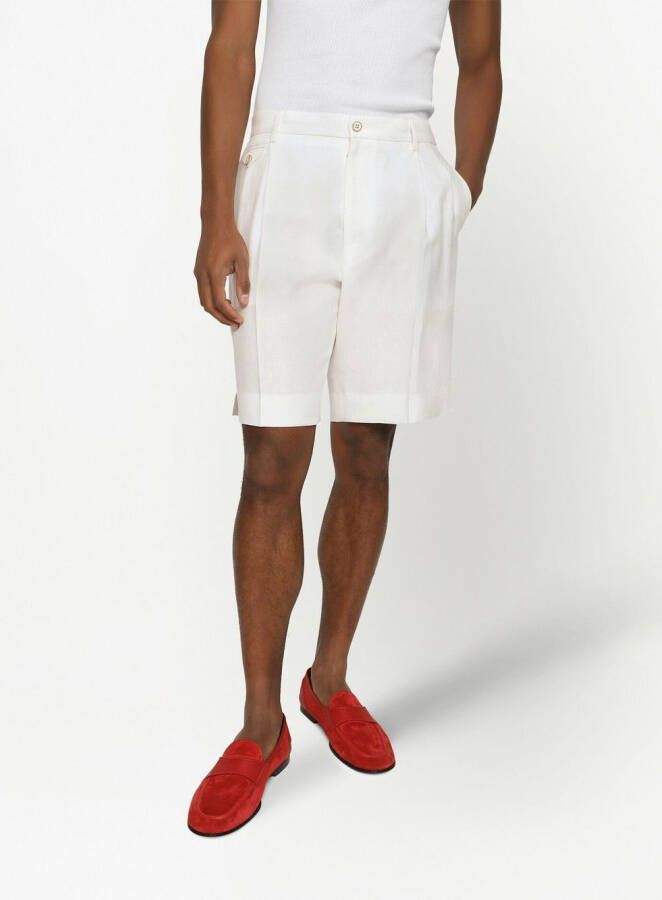 Dolce & Gabbana Linnen shorts Wit