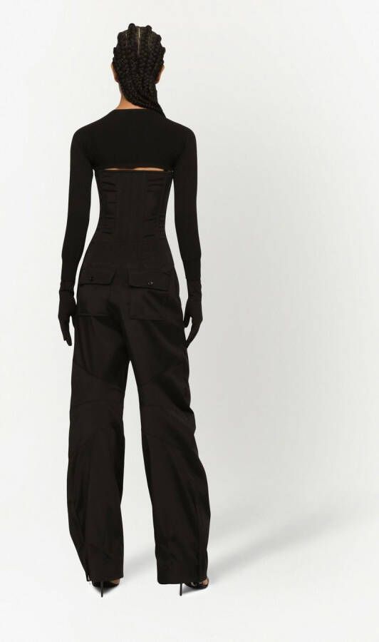 Dolce & Gabbana KIM DOLCE&GABBANA strapless jumpsuit Zwart