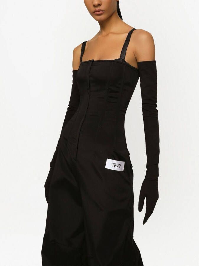 Dolce & Gabbana KIM DOLCE&GABBANA strapless jumpsuit Zwart
