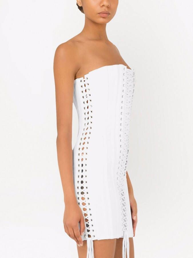 Dolce & Gabbana Mini-jurk met kant Wit