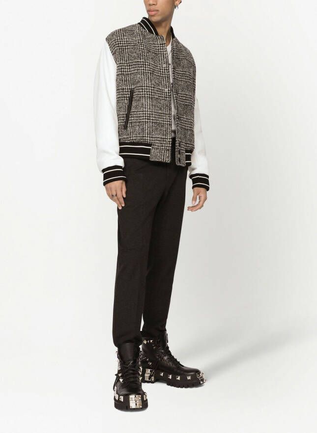 Dolce & Gabbana Slim-fit jersey broek Zwart