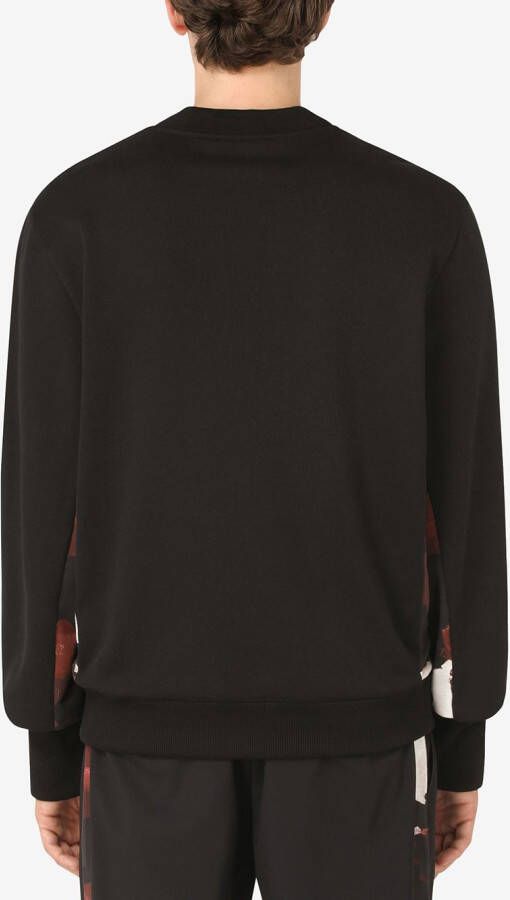 Dolce & Gabbana Sweater met contrasterend vlak Zwart