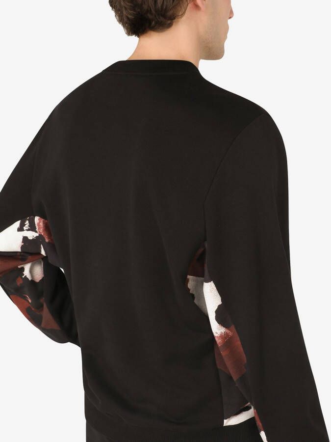 Dolce & Gabbana Sweater met contrasterend vlak Zwart