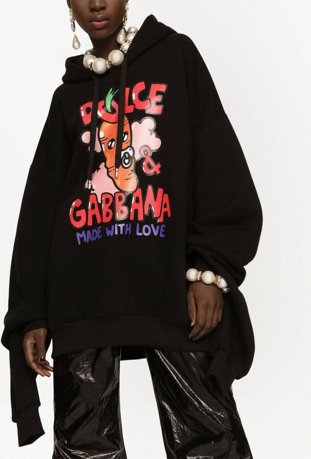 Dolce & Gabbana Sweater met print Zwart