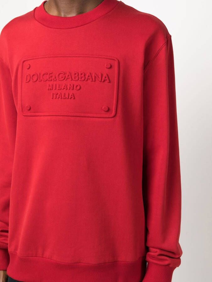 Dolce & Gabbana Sweater met ronde hals Rood