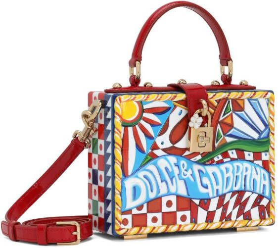 Dolce & Gabbana Dolce Box Carretto shopper met print Rood