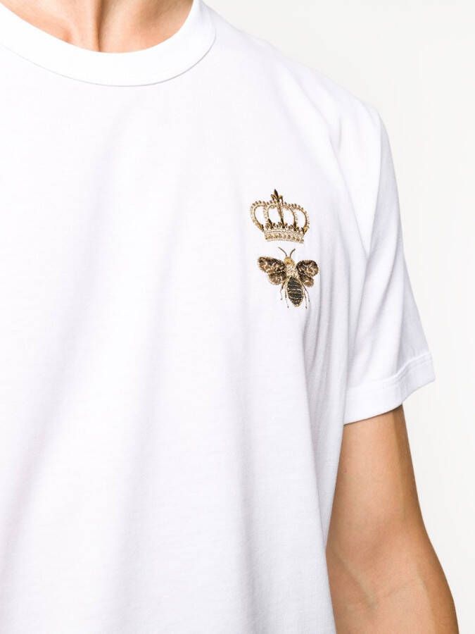 Dolce & Gabbana T-shirt met borduurwerk Wit