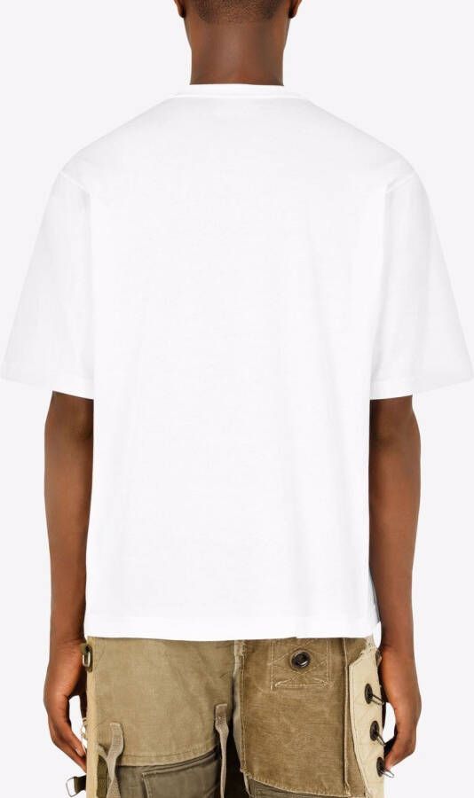 Dolce & Gabbana T-shirt met camouflagehart Wit