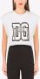 Dolce & Gabbana Cropped T-shirt met logoprint Wit - Thumbnail 3