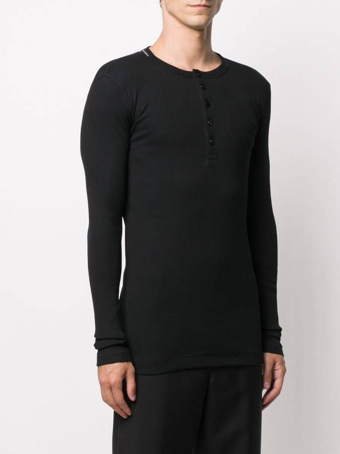Dolce & Gabbana T-shirt met lange mouwen Zwart