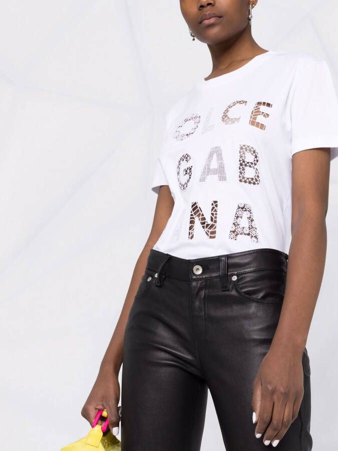 Dolce & Gabbana T-shirt met logo Wit