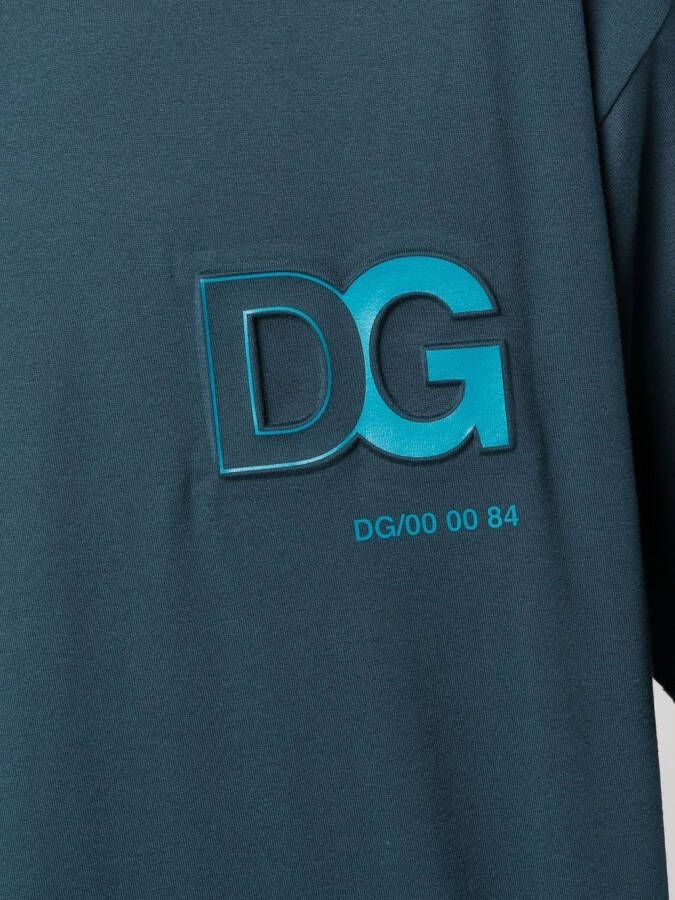 Dolce & Gabbana T-shirt met logopatch Blauw