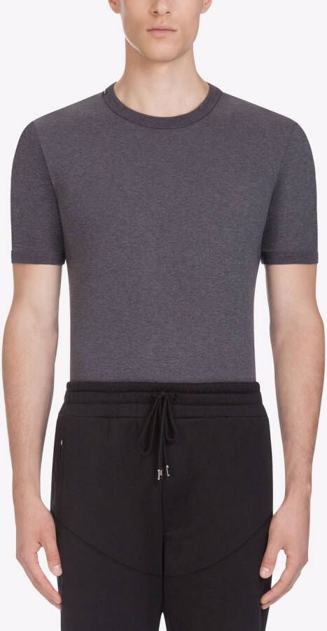 Dolce & Gabbana T-shirt met logopatch Grijs