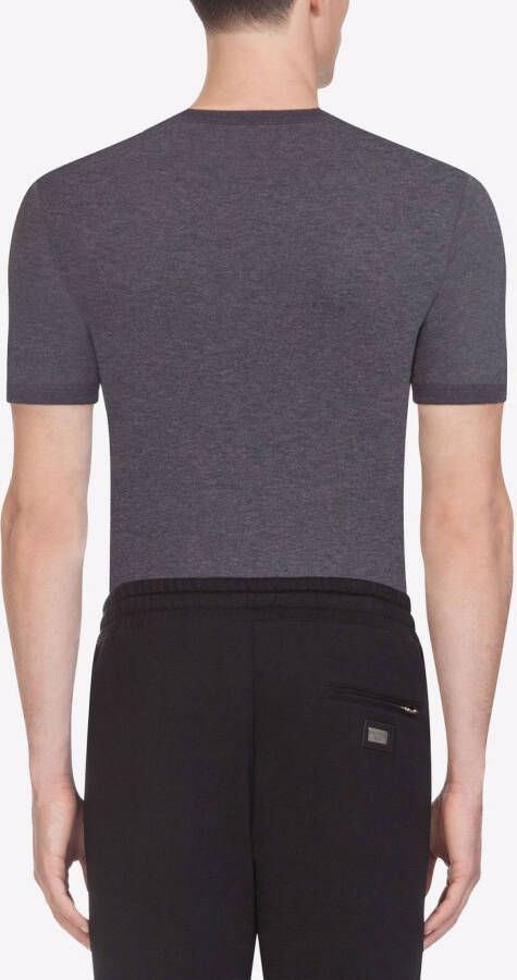 Dolce & Gabbana T-shirt met logopatch Grijs