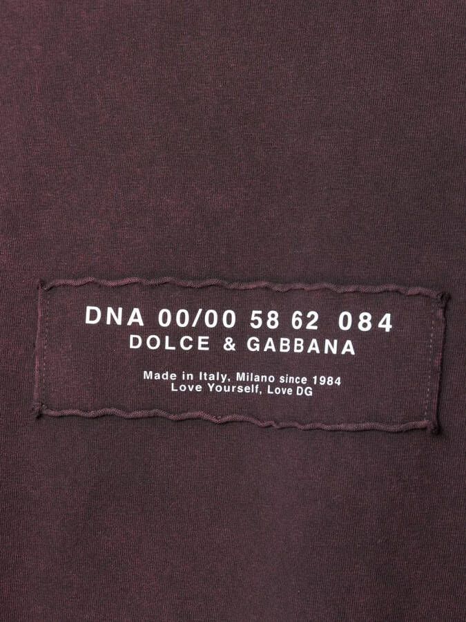 Dolce & Gabbana T-shirt met logopatch Rood