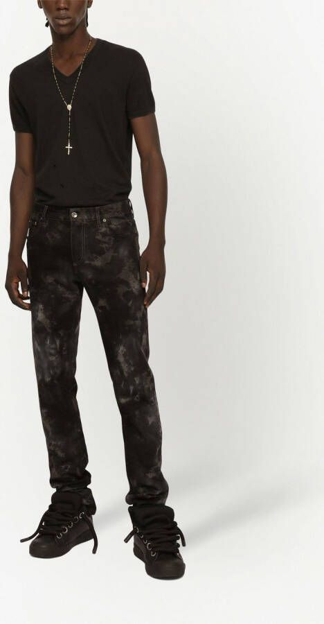 Dolce & Gabbana T-shirt met logopatch Zwart