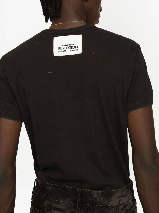 Dolce & Gabbana T-shirt met logopatch Zwart
