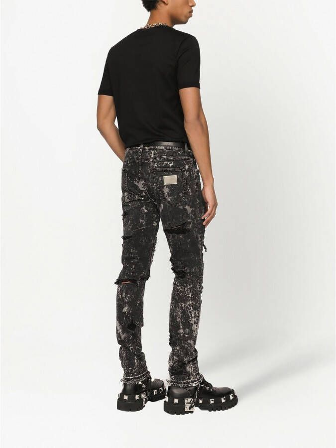 Dolce & Gabbana Katoenen T-shirt met patch Zwart