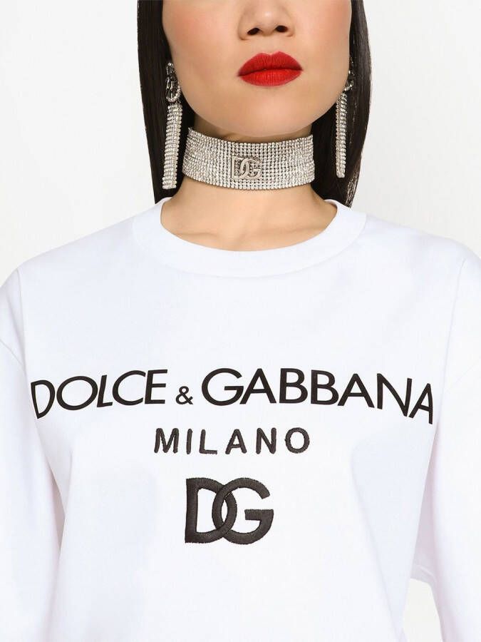 Dolce & Gabbana T-shirt met logo Wit