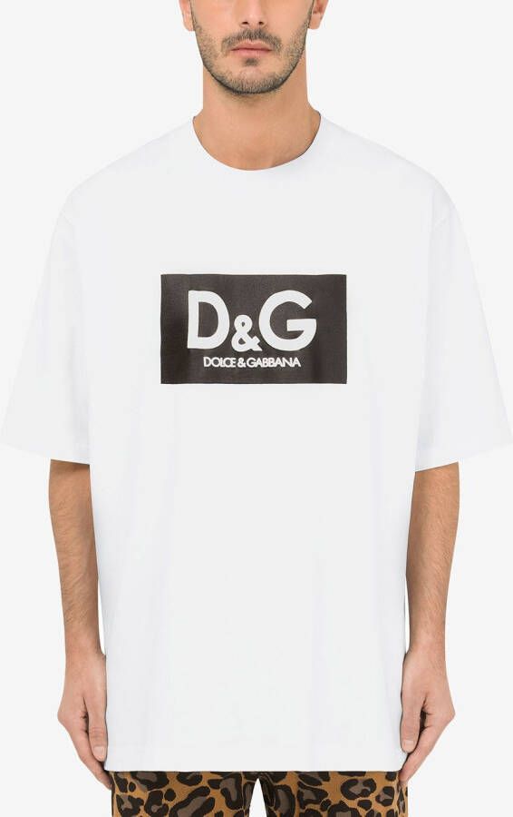 Dolce & Gabbana T-shirt met logoprint Wit