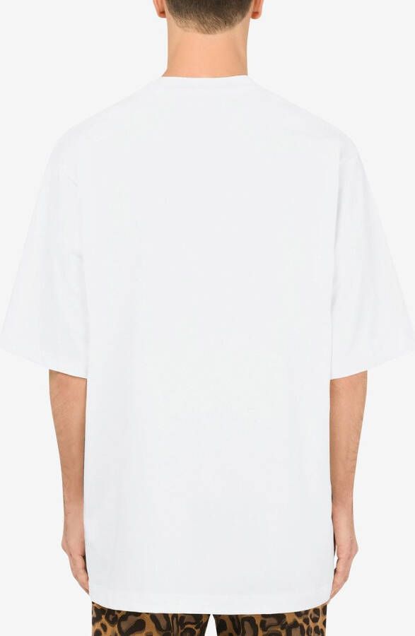 Dolce & Gabbana T-shirt met logoprint Wit
