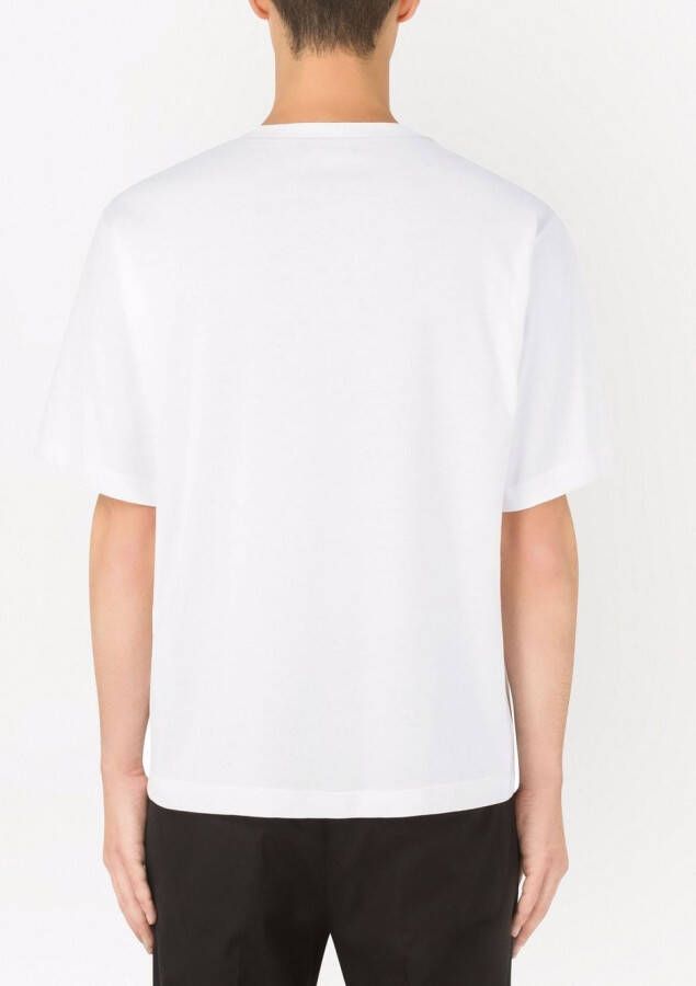 Dolce & Gabbana T-shirt met logoprint Wit