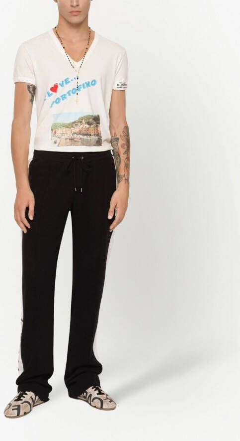 Dolce & Gabbana T-shirt met print Wit