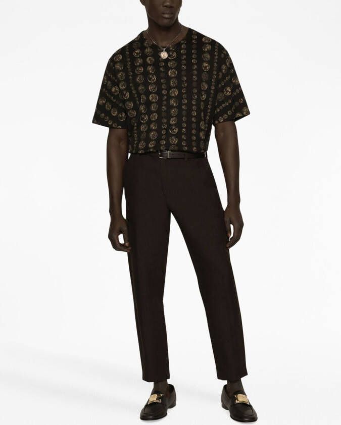 Dolce & Gabbana T-shirt met print Zwart