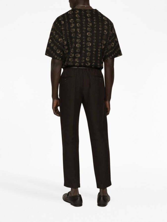 Dolce & Gabbana T-shirt met print Zwart