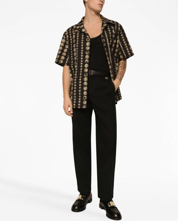 Dolce & Gabbana T-shirt met print Zwart