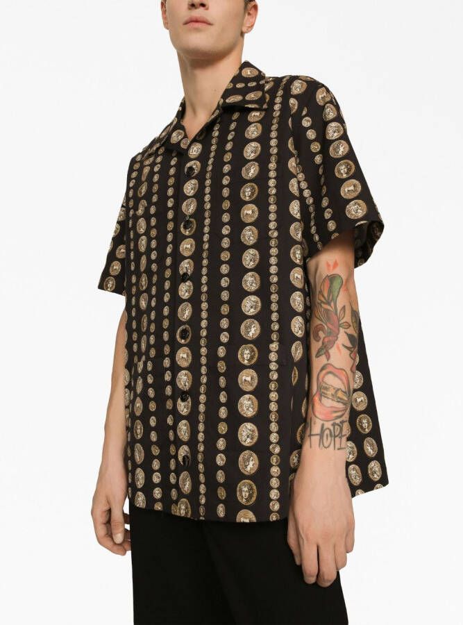 Dolce & Gabbana T-shirt met print Zwart