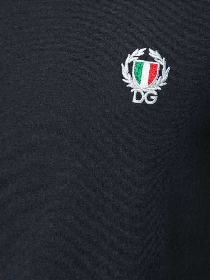 Dolce & Gabbana T-shirt met ronde hals Blauw