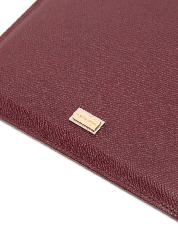Dolce & Gabbana Tablet hoesje met logoplakkaat Rood
