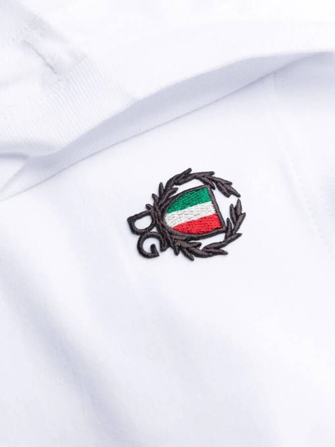 Dolce & Gabbana Tanktop met geborduurd logo Wit
