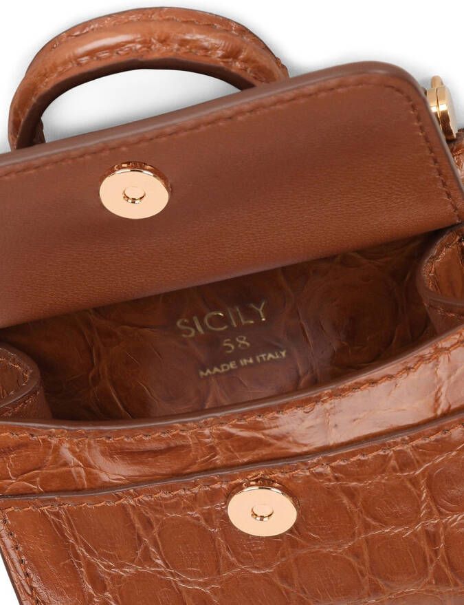 Dolce & Gabbana Mini Sicily 58 shopper Bruin