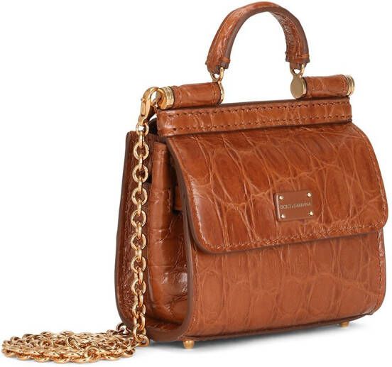 Dolce & Gabbana Mini Sicily 58 shopper Bruin