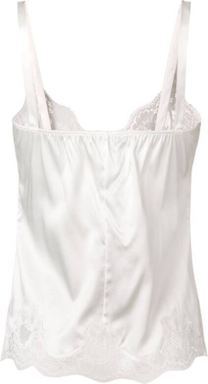 Dolce & Gabbana Top met afwerking van kant Wit