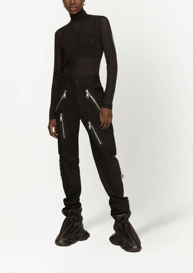 Dolce & Gabbana Top met DG-logo Zwart