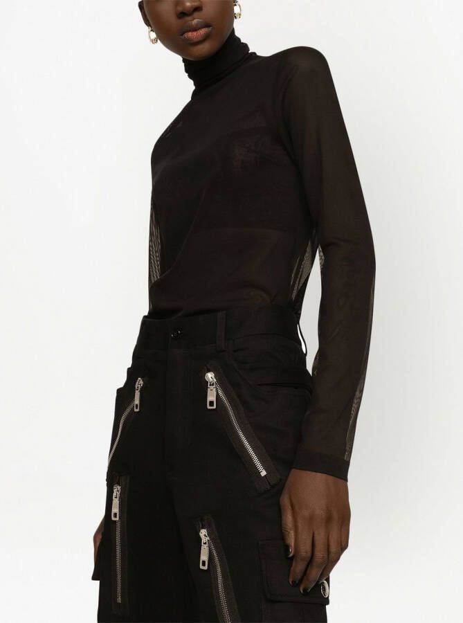 Dolce & Gabbana Top met DG-logo Zwart