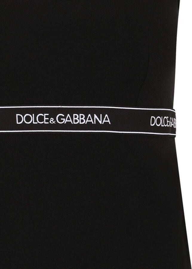 Dolce & Gabbana Tanktop met logo tailleband Zwart