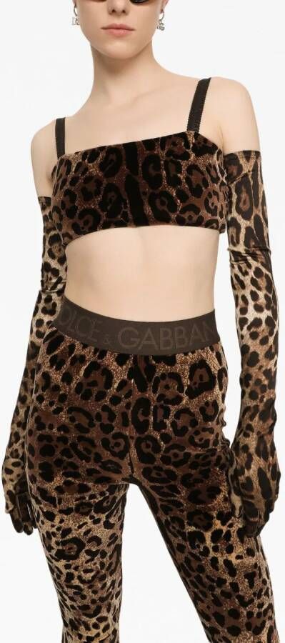 Dolce & Gabbana Top met luipaardprint Bruin