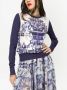 Dolce & Gabbana Zijden trui met Majolica-print Blauw - Thumbnail 5
