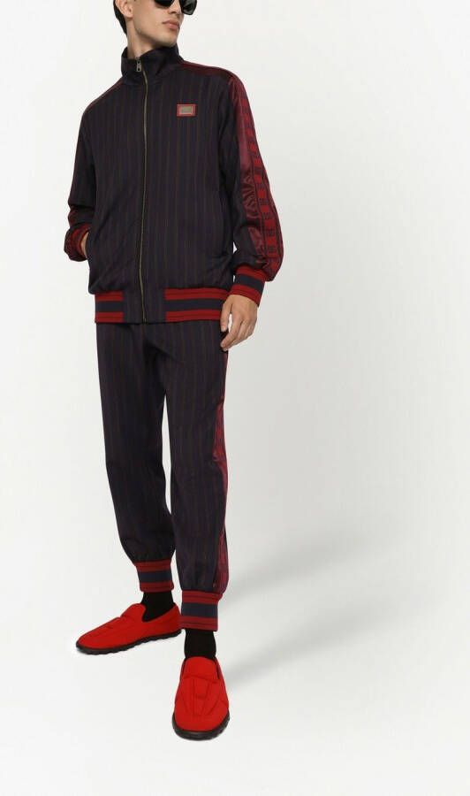 Dolce & Gabbana Trainingsbroek met krijtstreep Zwart
