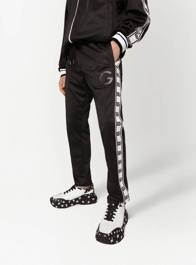 Dolce & Gabbana Trainingsbroek met logoband Zwart