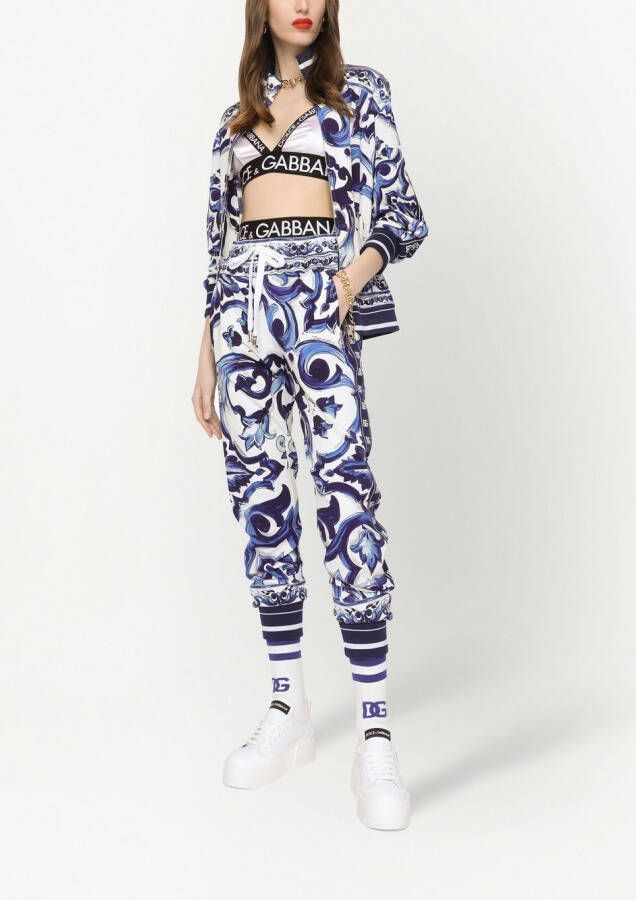 Dolce & Gabbana Trainingsbroek met print Blauw