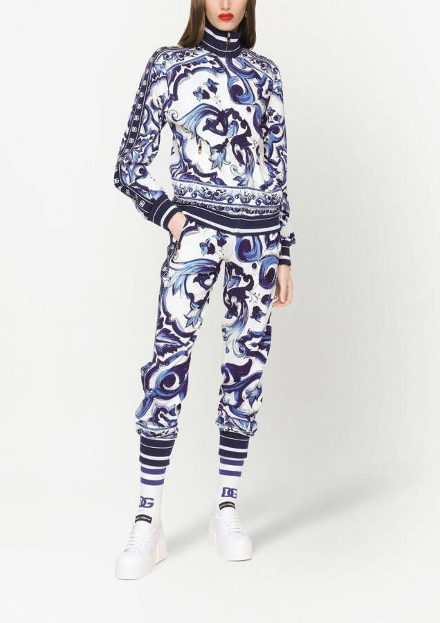 Dolce & Gabbana Trainingsbroek met print Blauw